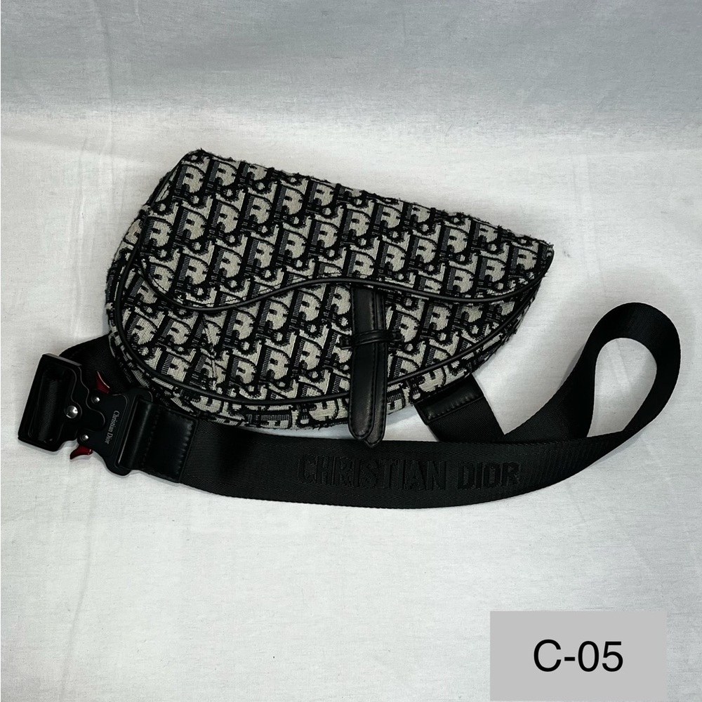 Dior Black and Gray Belt Bag